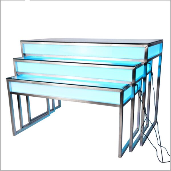 luxury folding buffet table with LED light - Image 4